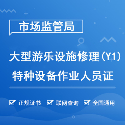 大型游乐设施修理（Y1）